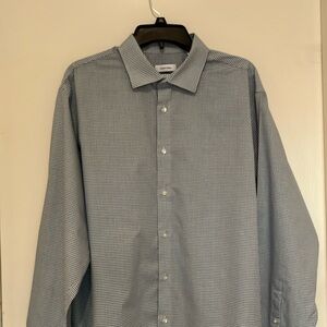 Calvin Klein XL Blue & White Button Down
